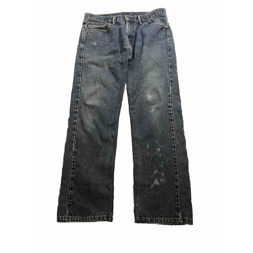 Levi's 505 Jeans Mens 33x32 Blue Straight Leg‎ Regular Fit Med Wash Denim Pants